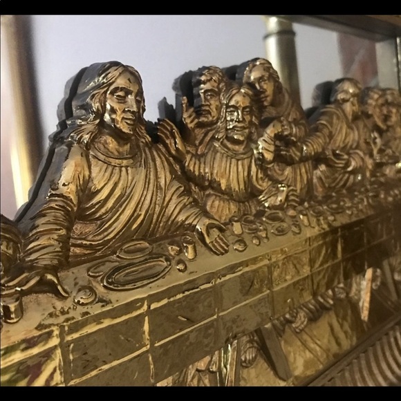 Rare Vintage Last Supper
Gold 3D Mirror - Picture 5 of 11